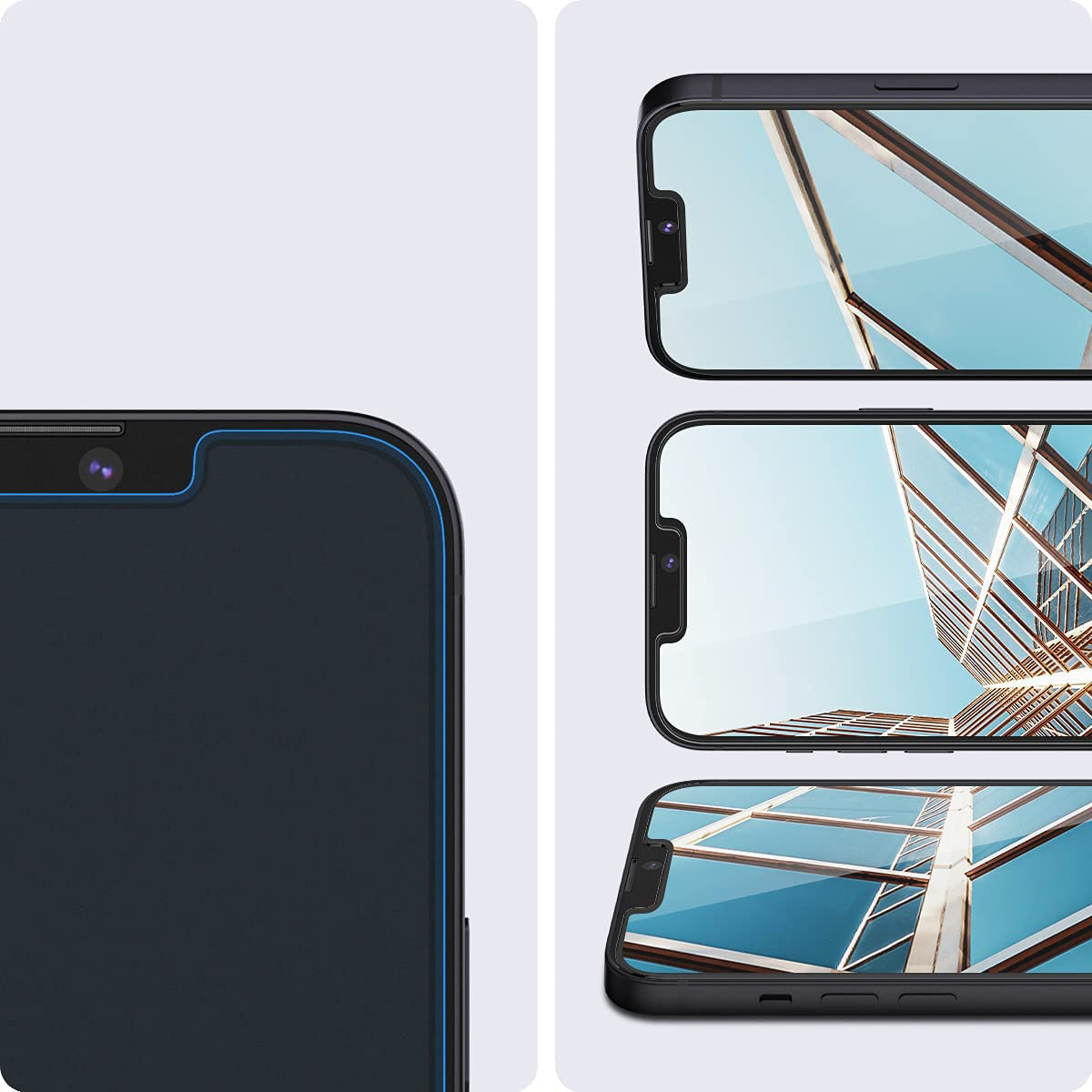 Szkło hartowane Spigen Glas.tr EZ Fit z ramką aplikacyjną dla iPhone 13 / 13 Pro